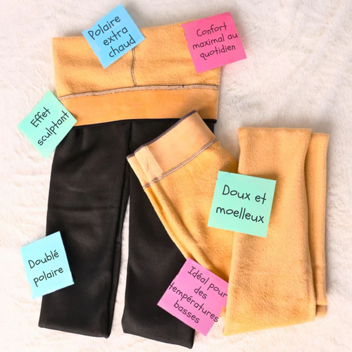 Collant polaire avec couture élégante et confortable