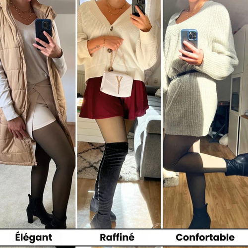 Collant polaire avec couture élégante et confortable